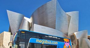 megabus at Disney Hall (c) megabus