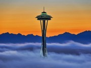 Die Space Needle in Seattle mit neuer PanoCam Space Needle - Seattle (c) Tim Durkan;