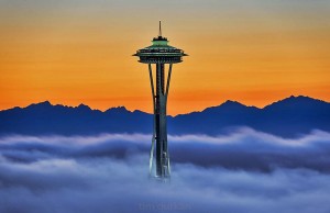 Die Space Needle in Seattle mit neuer PanoCam Space Needle - Seattle (c) Tim Durkan;