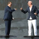 Taufpate Pitbull +Norwegian CEO Frank Del Rio bei der Taufe der Norwegian Escape (c) NCL
