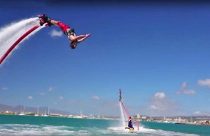 Abheben in Virginia Beach mit Flyboarding