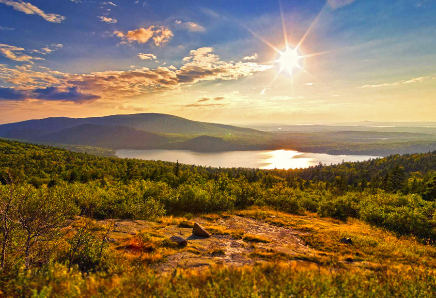Eagle Lake vom Cadillac Mountain (c) Maine Office of Tourism