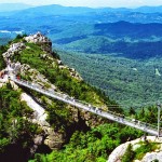 Grandfather Mountain Swinging Bridge Aerial View (c) VisitNC.com – Bill Russ