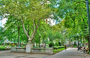 Philadelphia – eine der grünsten Städte Amerikas Rittenhouse Square (c) WTS GmbH