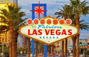 Nonstop ab München nach Las Vegas im Sommer 2017 Las Vegas sign (c) Brian Jones / LVCVA