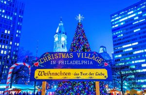 Philadelphia im festlichen Glanz zu Weihnachten Christmas Village (c) PHLCVB