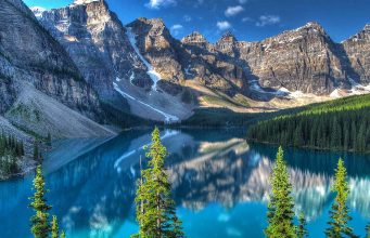 Banff/Alberta Top-Reiseziel von National Geographic Moraine Lake Banff (cc) David Grant