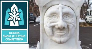 Großer Schneeskulpturen-Wettbewerb in Rockford