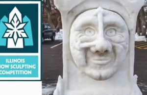 Großer Schneeskulpturen-Wettbewerb in Rockford