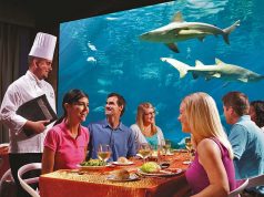 SeaWorld Parks verpflichtet sich zum Kauf nachhaltig erzeugter Lebensmittel Sharks Underwater Grill Restaurant (c) SeaWorld