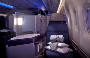 United startet mit der United Polaris International Business Class Polaris seat (c) United Airlines, Inc.