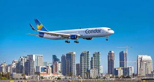 Erste von drei neuen Condor Verbindungen in die USA gestartet Condor Flug nach San Diego (c) Condor