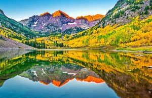 Fünf grandiose Fotomotive für den Sommerurlaub in Colorado Maroon Bells, Aspen (c) Colorado-Tourism-Office