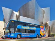 Onboard-Entertainment-System für megabus in den USA und Kanada megabus at Disney Hall (c) megabus