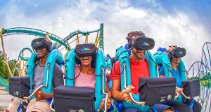 Unter Meeresungeheuern in SeaWorld Orlando Kraken Unleashed (c) Seaworld Orlando