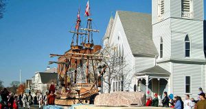 Auf den Spuren von Thanksgiving in Neuengland Thanksgiving-Parade in Plymouth (c) Discover New England
