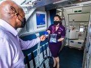 Deltas erster COVID-getesteter Flug startet in Atlanta Delta (c) Delta