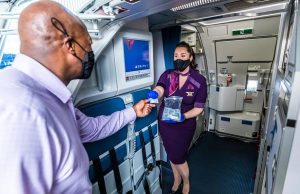 Deltas erster COVID-getesteter Flug startet in Atlanta Delta (c) Delta