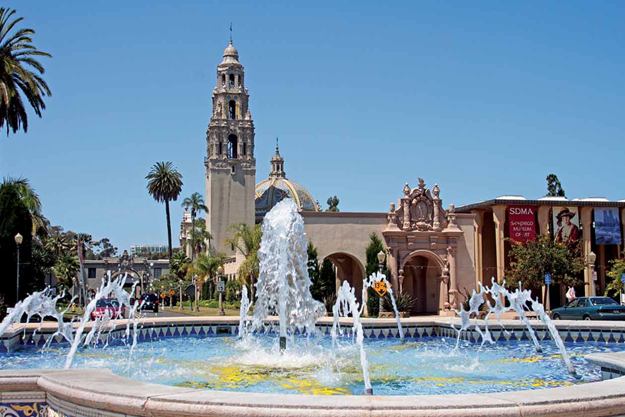 Balboa Park Fountain (c) San Diego Tourism Authority