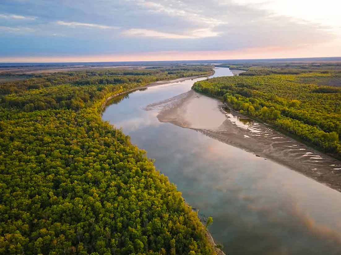 Flussdelta (c) Tourism Saskatchewan