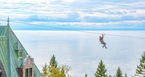 Grande Tyrolienne du Manoir Zipline Great Zipline (c) Projet vertical