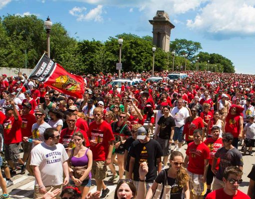Chicago als Hotspot für Sportbegeisterte Chicago Blackhawks (c) CCTB