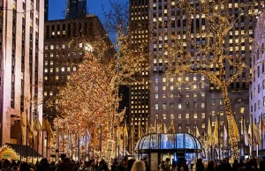 In New York City Weihnachten feiern Rockefeller Center (c) Brittany-Petronella