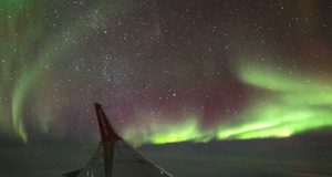 Exklusives Yukon Aurora 360° Flugerlebnis Nordlicht (c) Air North