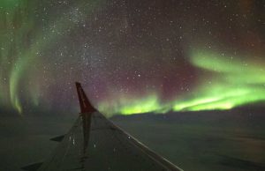Exklusives Yukon Aurora 360° Flugerlebnis Nordlicht (c) Air North