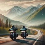 Motorradfahrer Alaska Highway / Yukon (c) rnr-projects / msd