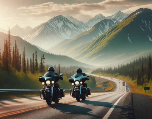 Mit dem Motorrad auf dem Alaska Highway