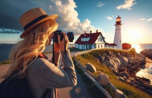 Die besten Fotostopps in Nova Scotia Touristin in Nova Scotia (c) rnr-projects / MSD