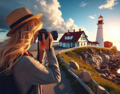 Die besten Fotostopps in Nova Scotia Touristin in Nova Scotia (c) rnr-projects / MSD