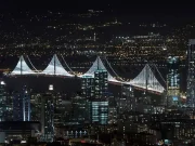 Bay Bridge in San Francisco leuchtet wieder Bay Lights San Francisco (c) Illuminate